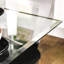 Bagdai Glass Top Metal Base Dining Table