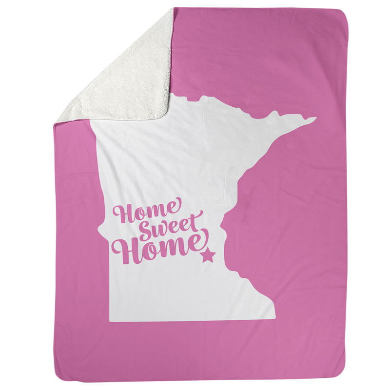 Jeté en polaires pour minneapolis home, l 52,5 po x L 62,5 po, Rose