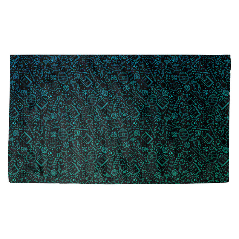 Tapis de porte d’intérieur rpg Avicia, Rectangle 2 pi 1 1/2 po x 3 pi 6 po, Vert / noir