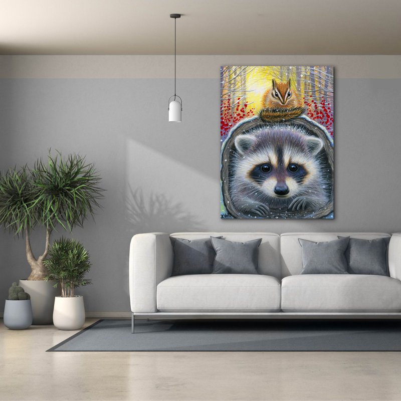 Epic Graffiti 'Snowflake Buddies' by Bridget Voth, " Snowflake Buddies " Print, 54" H x 40" W x 1.5" D