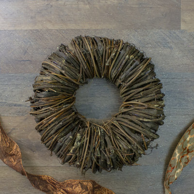 Couronne artificielle brune 12 po