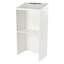 Meuble de présentation portatif avec tablettes spacieuses (blanc)