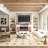 Fireplace TV Stand with LED Lights