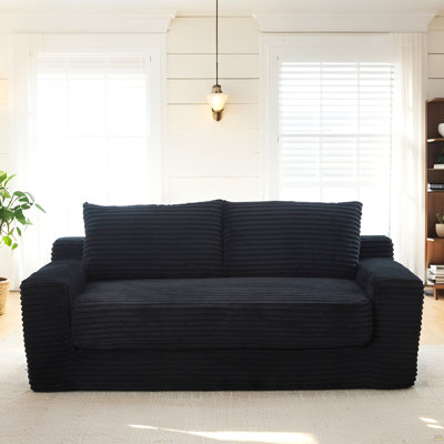 Loveseat Sofa  With Memory Foam & Steel Frame - No Assembly