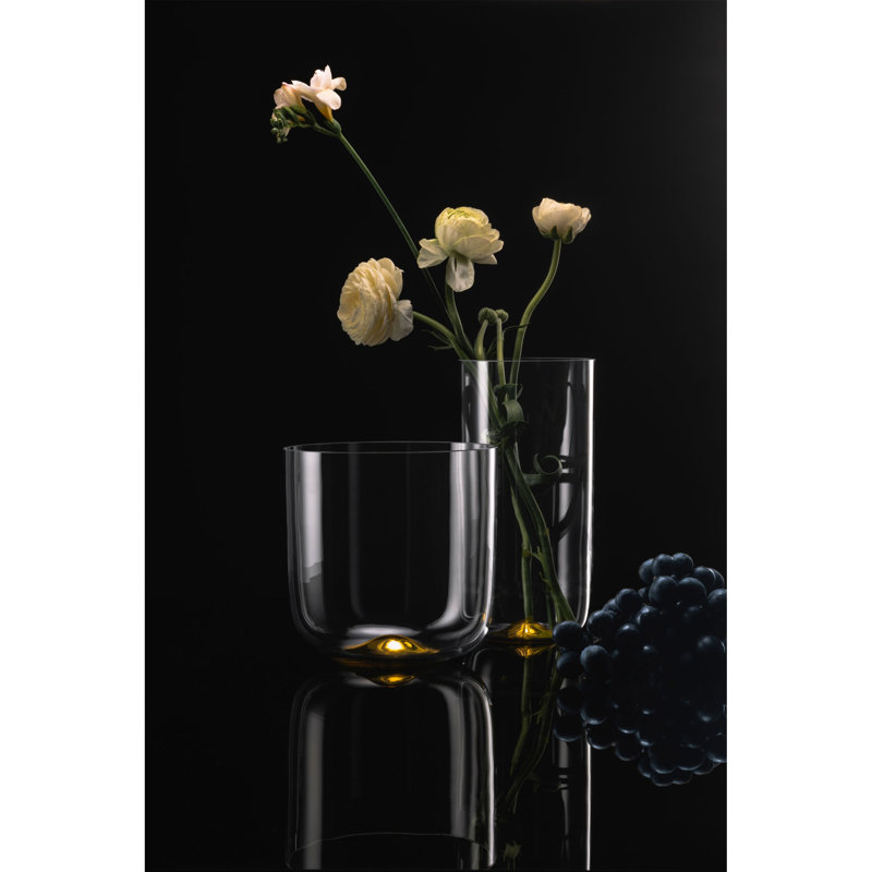 Olivea Crystal Table Vase, Gold 