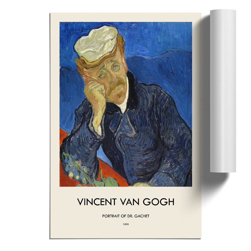 Dr Paul Gachet Print by Vincent van Gogh - Frameless Print, 42cm H x 30cm W x 0.1cm D