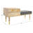 Cotton Upholstered Storage Bench