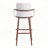 Upholstered Bar Stool with Metal Frame