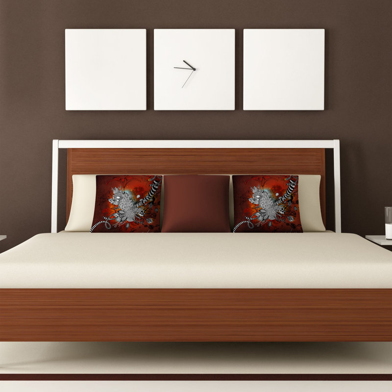 Wild Lilly Throw Pillow, 16" x 16"