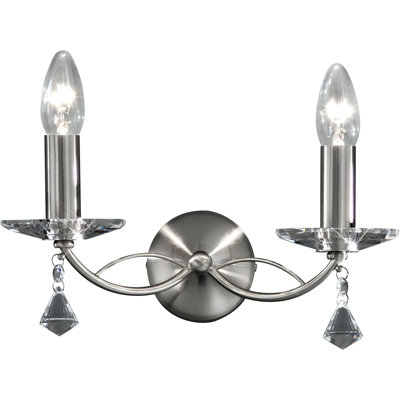 Glass Candle Wall Light
