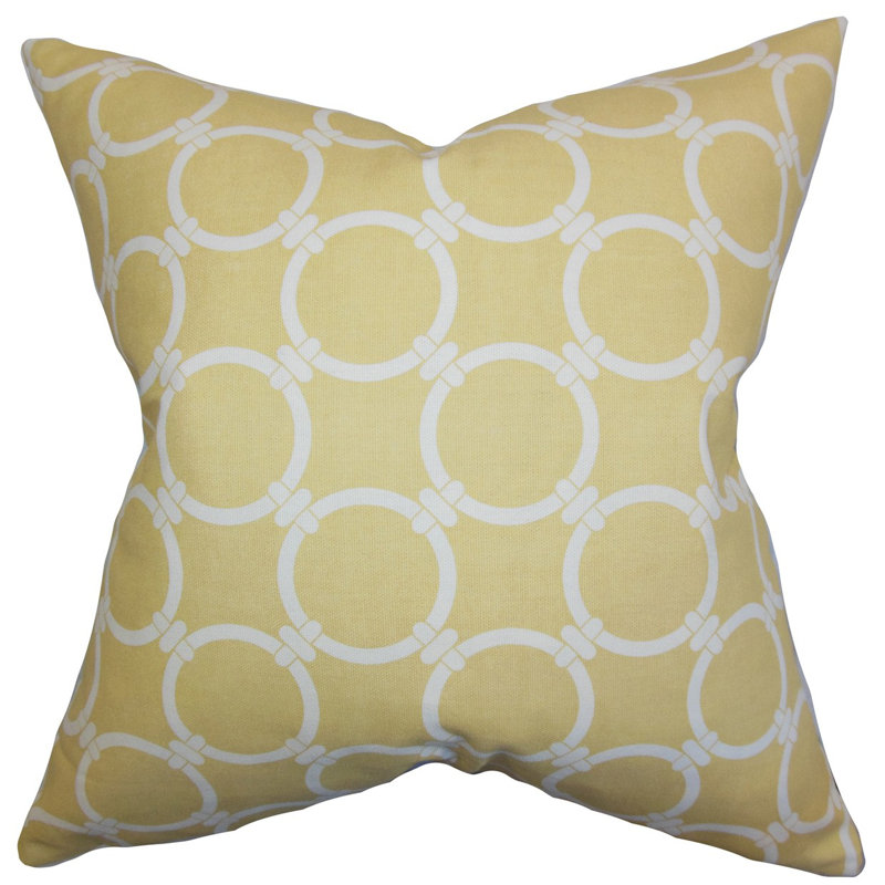 Bechet Reversible Throw Pillow, Apache Blue, 18" x 18", Does Not Apply