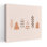 Cozy Winter Trees, abstrait géométrique, arbre de Noël contemporain, pin, forêt de sapins, impression d'art mural