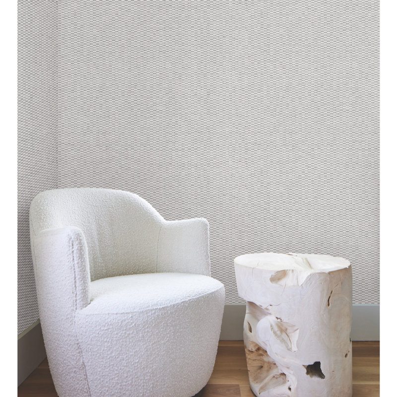 Plaid Wallpaper Roll, White