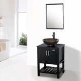 Ensemble de meuble-lavabo simple 24 po avec miroir
