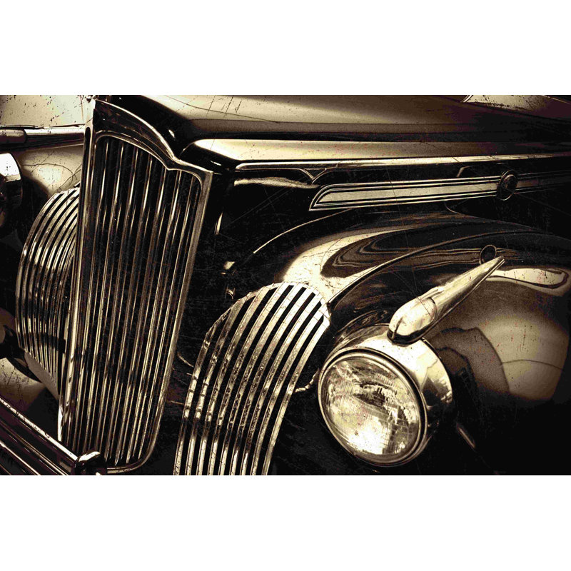 Vintage Packard 2 - Impression sur toile tendue, H 8 po x l 12 po x P 1,25 po