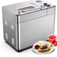 CalmDo Fully Automatic Bread Maker Machine 15 Programs - Silver