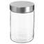 Glass Storage Jar Set 0.65L with S/Steel Lid-1957293899