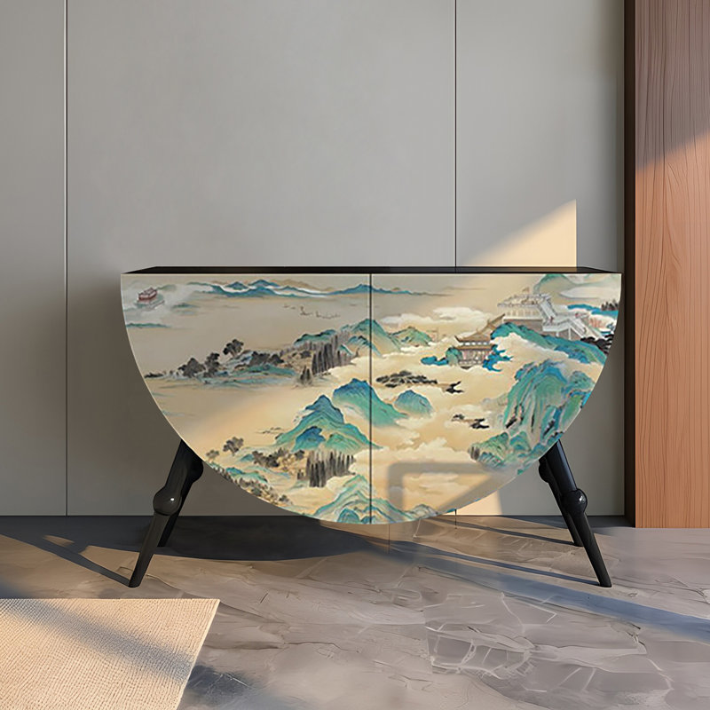 Armoire décorative en demi-cercle