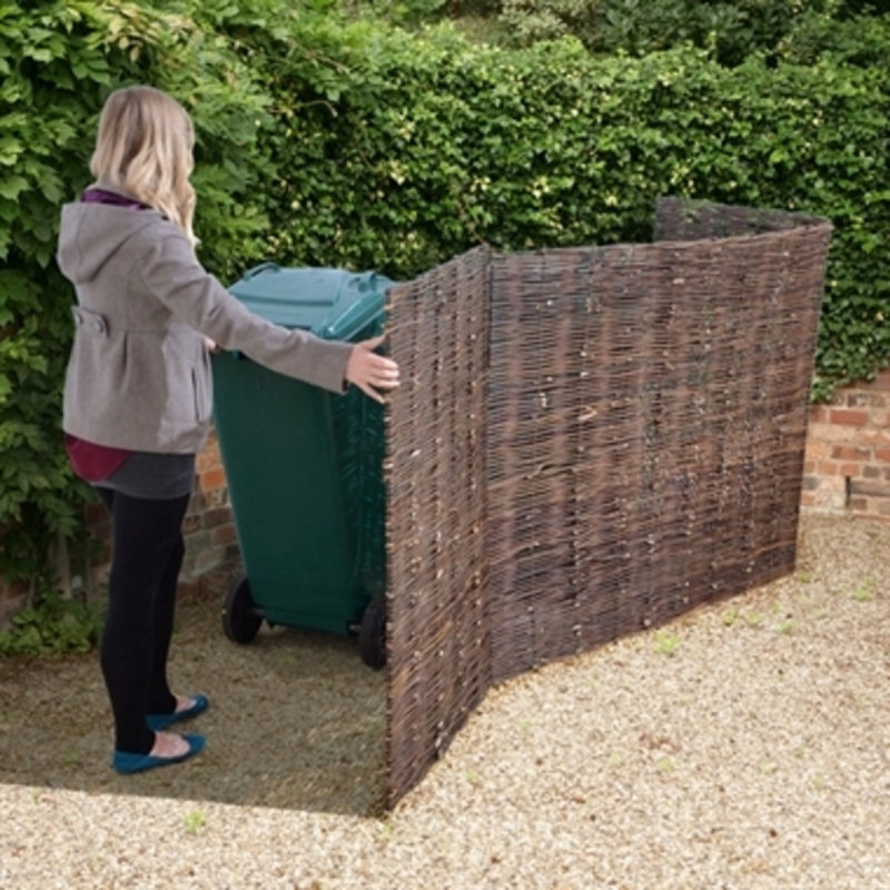 48'' H x 72'' W Brown Wood Fencing