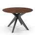 Walnut Top/Black Base