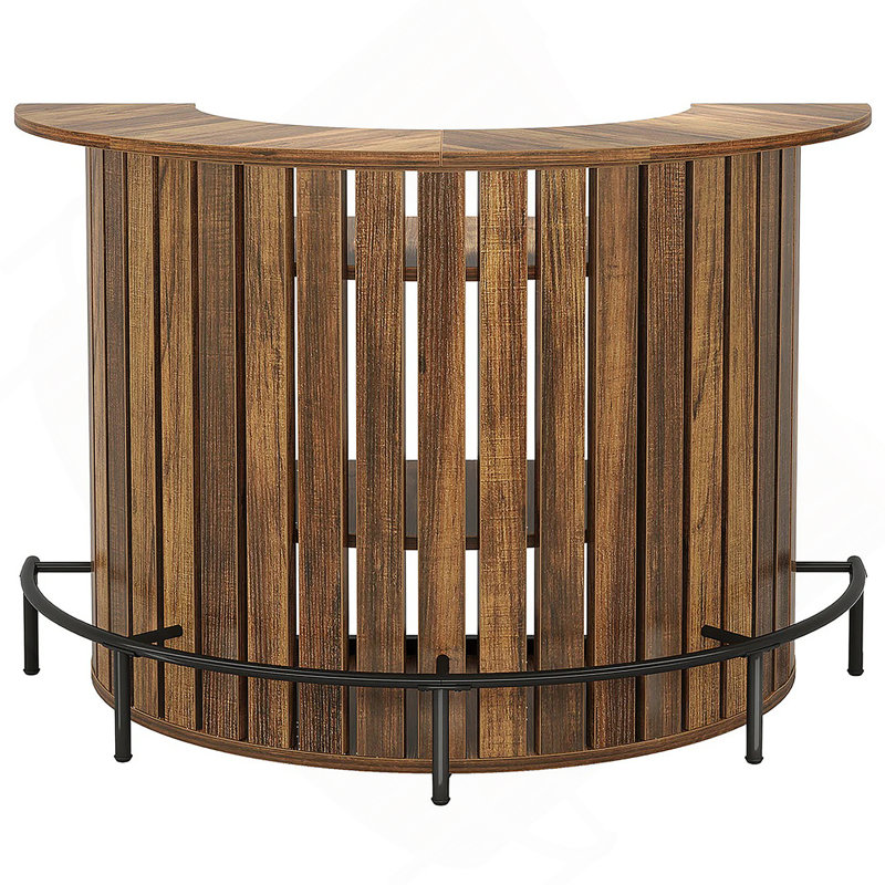 Stylish Bar Table,Arc-Shaped Bar Cabinet,Coffee Table