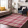 Premium Machine Washable Natoma AMF993 Plaid Rug
