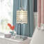 Luminaire suspendu cylindrique à 1 lumière avec accents de cristal