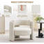 Fauteuil d'appoint rembourré en velours Barrel-755373557