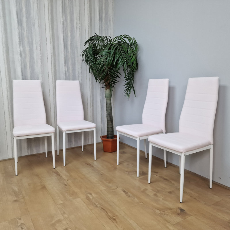 Milei 96cm H Upholstered Parsons Chair in Pink