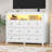 6 Drawer Dresser With Lights And Power Outlet-1582021051