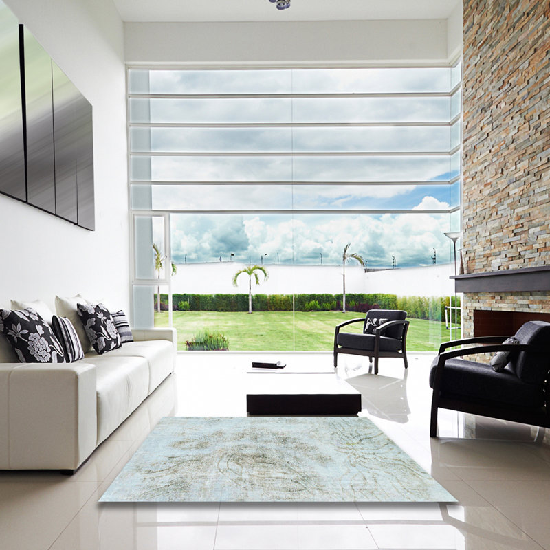 Tapis abstrait moderne 829, Carré 5 pi