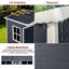 Remise de rangement extérieure avec plancher et porte verrouillable-125847249