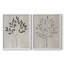 Feuilles et bois I - impression encadrée de qualité supérieure - prête à être accrochée - aucun clou requis - aucun clou requis-1057390145-1057390206