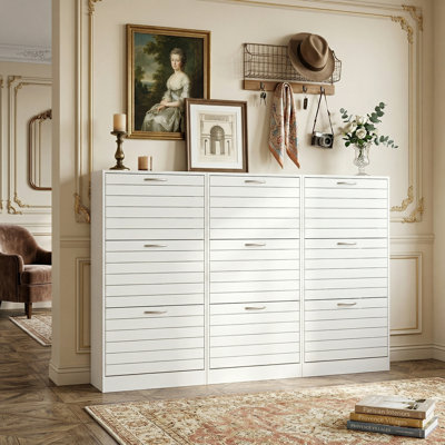 Shoe Storage Cabinet (Set Of 3)