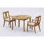 5 Pcs Grade-A Teak Wood Dining Set: 48" Round Table And 4 Osborne Arm Chairs #11OS1004-1532768276-1442168014
