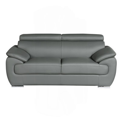 Breezeknoll Leather Match Living Room Loveseat