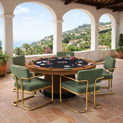 Prohibition Series 60" Poker Table By RAM Game Room