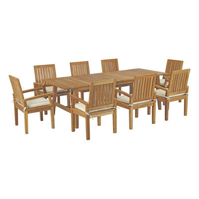 Ensemble repas d'extérieur 9 pièces Marina
