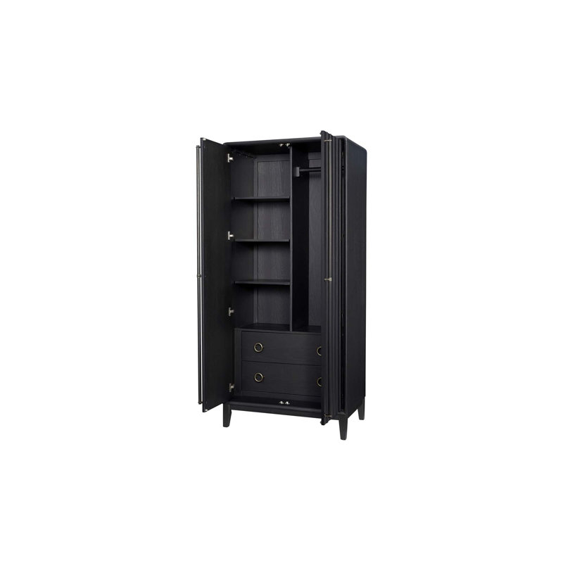 Armoire In Peppercorn Finish