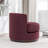 Arabella Upholstered Fabric Swivel Solid Wood Barrel Chair-1159568497