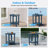 16 Inch Round Outdoor Side Table Adirondack Plastic/Resin Patio Side Table Weather Resistant End Table with Storage Shelf （Set of 2）-1624185076