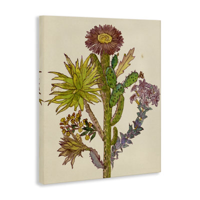 Neon Desert Blooms Canvas Wall Art, design by Melissa Wang