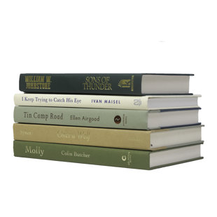 Livres décoratifs Heulwen - pile de livres Savannah - 5 livres verts