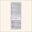 Armoire de rangement autoportante spacieuse - 3 tablettes ouvertes, 2 tiroirs, 2 portes et tablettes réglables, panneau de fibres à densité moyenne durable pour la salle de bain / cuisine / bureau