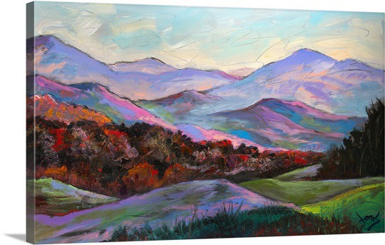 «Kiss of Autumn» par Arissa, reproduction d'art, H 16 po x l 24 po x P 1,25 po, Toile