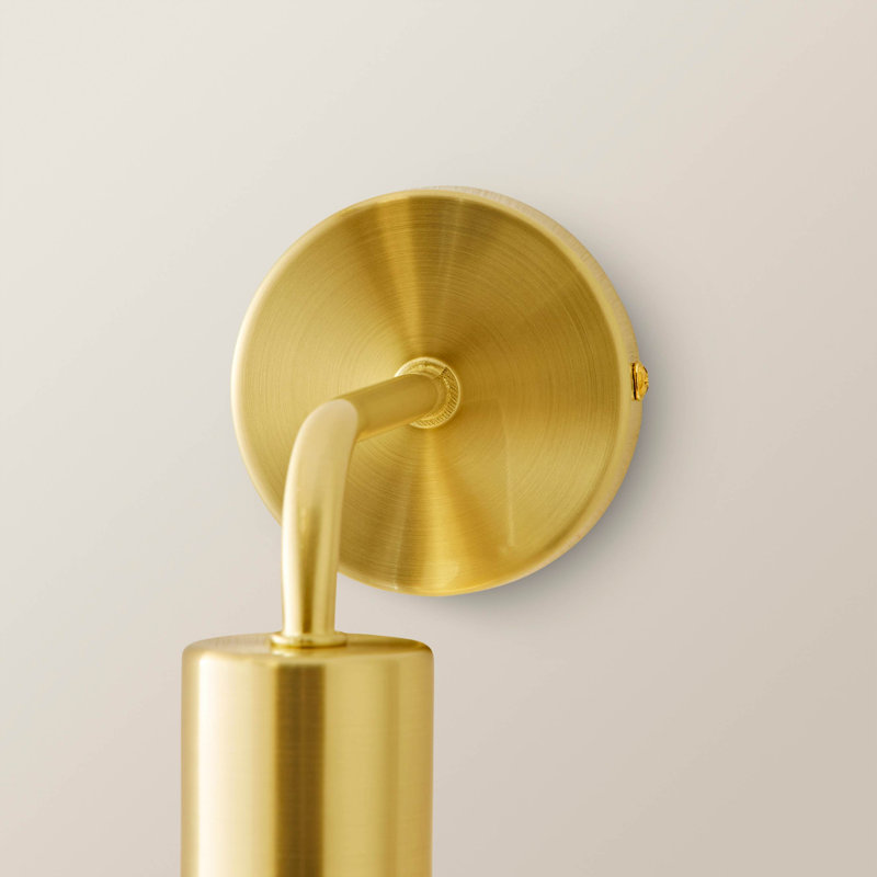 Dejuane Flush Mounted Sconce, Gold, Beige