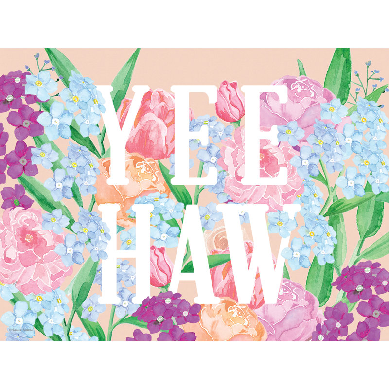 Fleurs Yee Haw, H 32 po x l 48 po