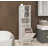 One-Compartment One-Door Tilt-Out Laundry Sorter Cabinet - White