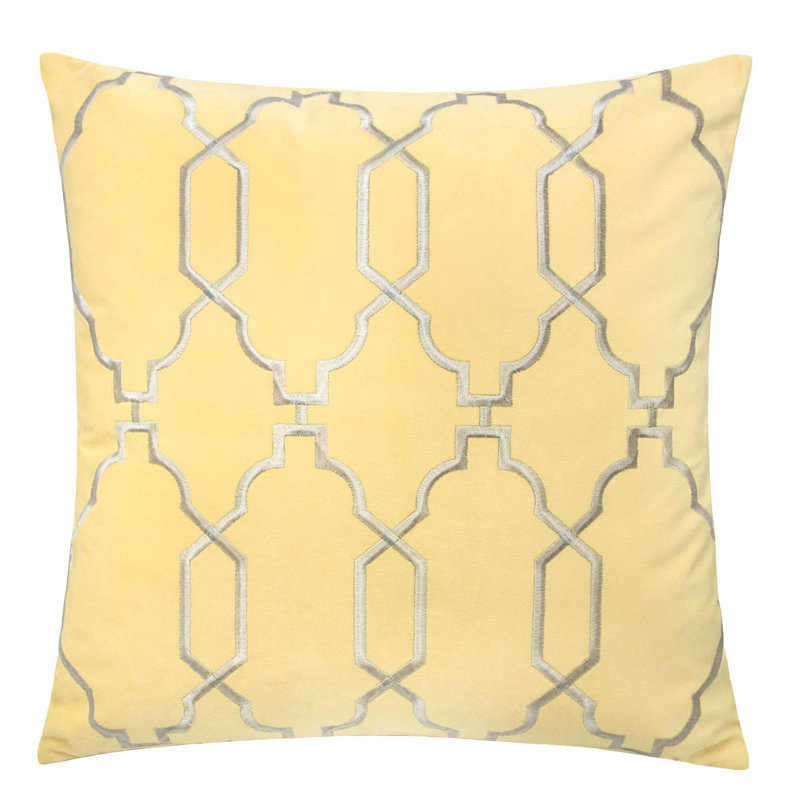 Janiah Embroidered Outdoor Throw Pillow