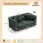 Canapé Chesterfield modulaire avec similicuir capitonné-1472249309
